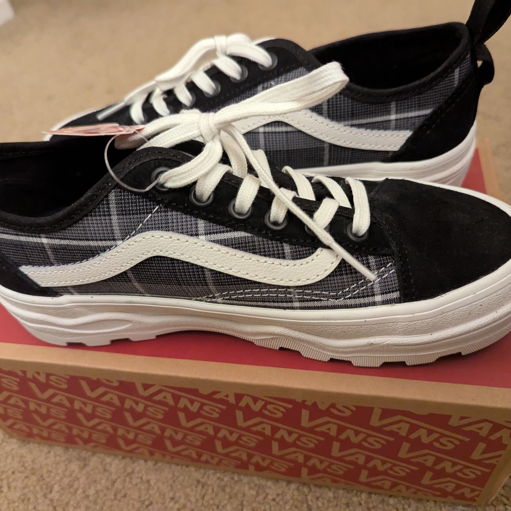 Vans Black and White Checkered Sneakers